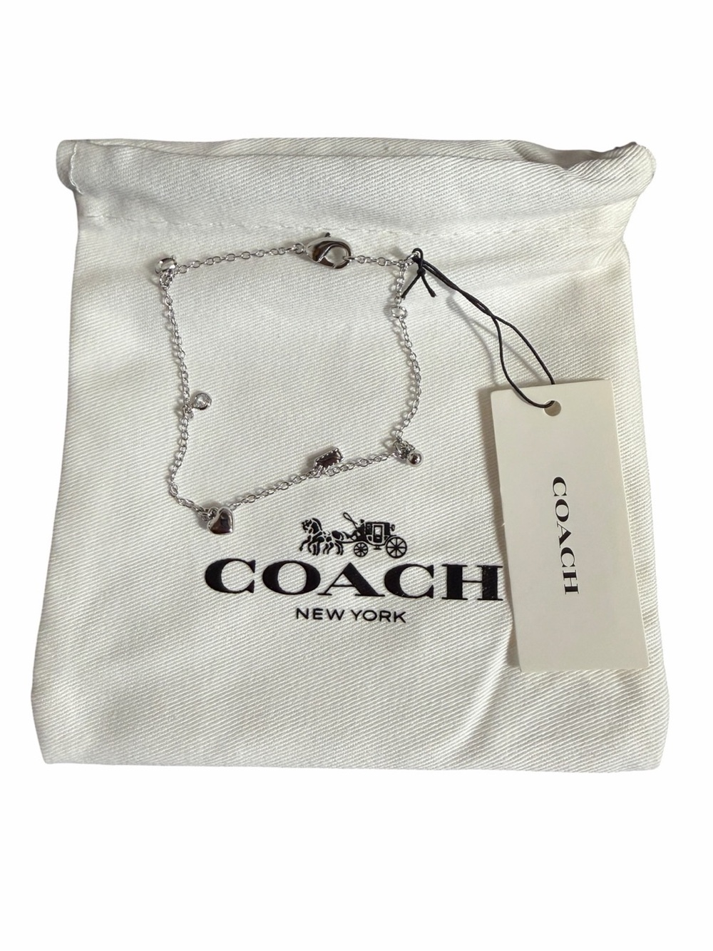 COACH Jewelry Women's Signature C Charm Bracelet